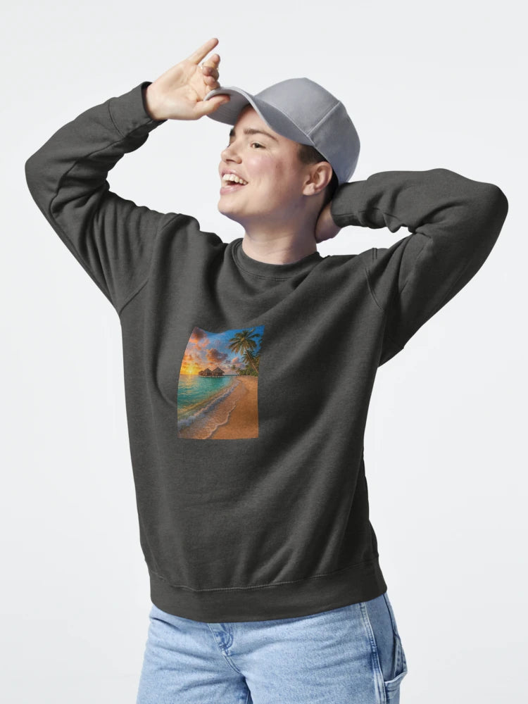 "Tropical Sunset Escape â€“ Paradise Beach iPhone Wallpaper" Classic T-Shirt