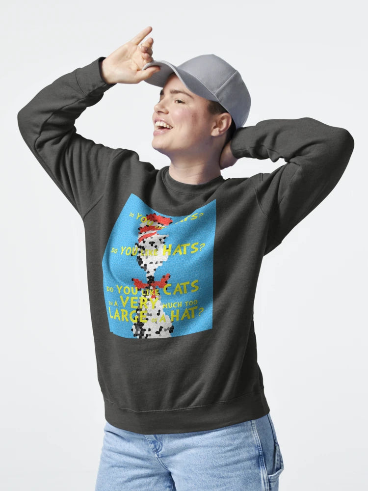 "The Catâ€¦ in a very much too large of a hat?" Classic T-Shirt