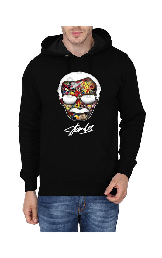 Stan Lee Black Non Zipper Hoodie