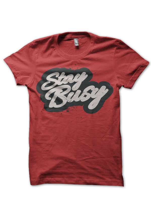 Stay Busy Red Tee