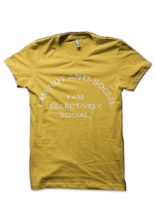 Anti Social Half Sleeve T-Shirt