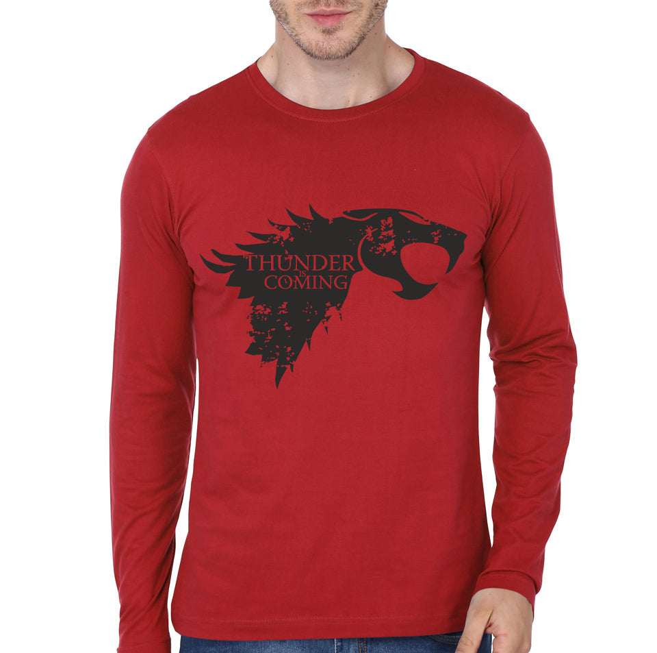 Winter Is Coming Red Full Sleeve Tee