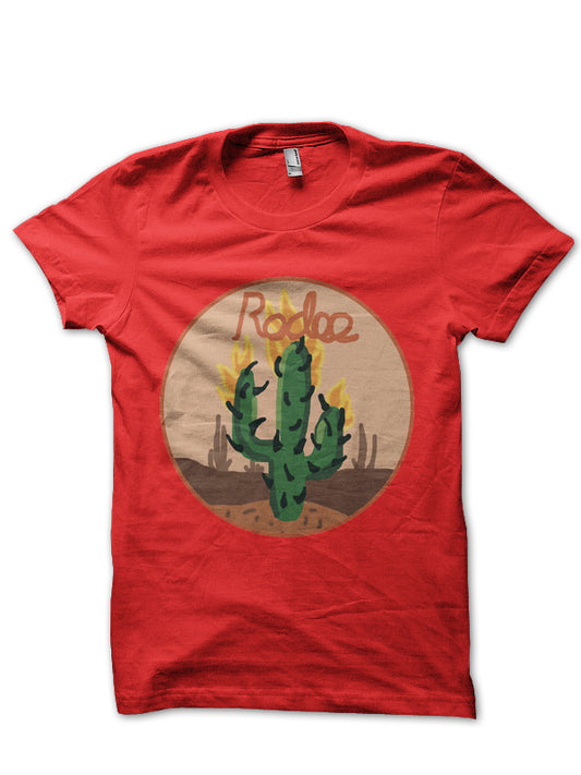 Travis Scott Rodee Cactus Red T-Shirt