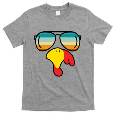 Turkey Retro Sunset Cool Thanksgiving T-Shirt