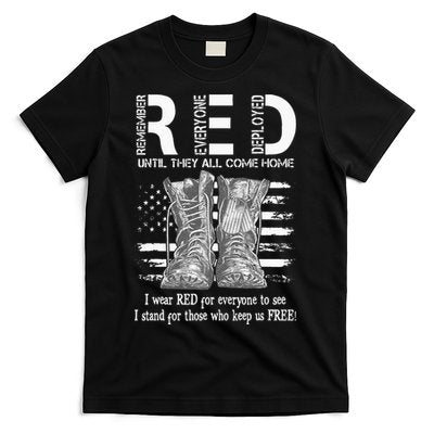 Until They Come Home My Soldier US Flag Red Friday Military T-Shirt