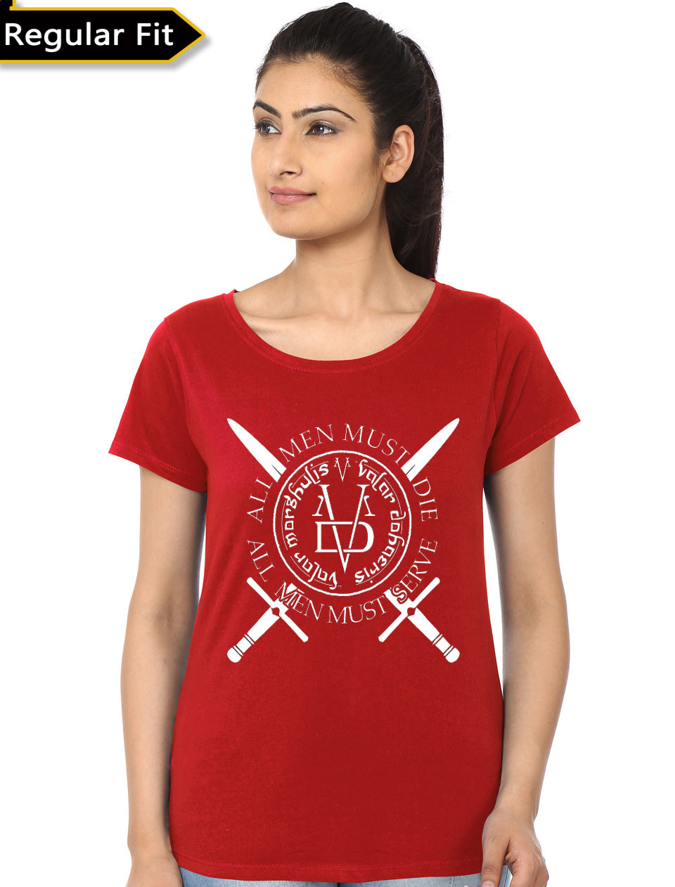 Valar Morghulis Red Girls Top