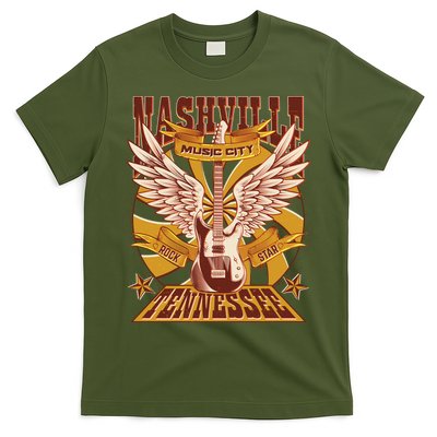 Vintage Retro Nashville Tennessee Music City Rock Star T-Shirt