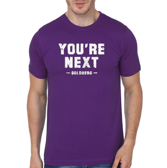 Youâ€™Re Next Purple Half Sleeve T-Shirt
